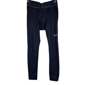 Nike Dri Fit Women Compression Leggings Base Layer Size Large Black Athletic Pro